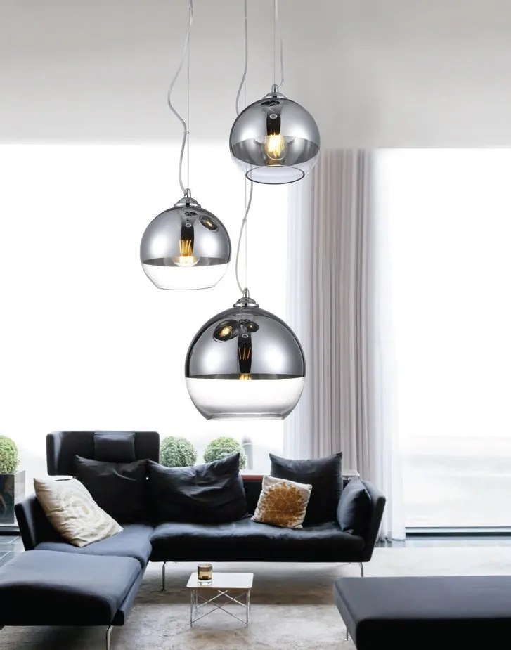 Lustra design modern Silver Ball 3