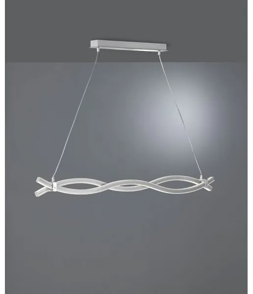 Lustră LED pe cablu WAVE LED/16W/230V + LED/9W Reality