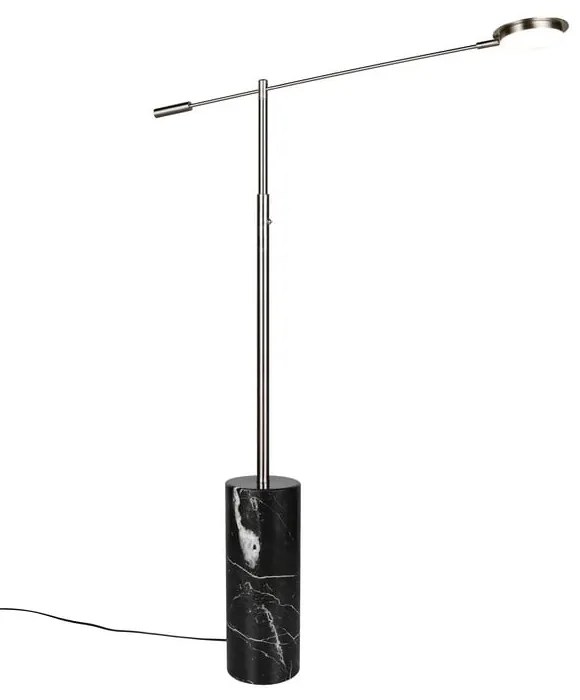 Lampadar negru-argintiu LED (înălțime 145 cm) Fiore – Trio Select