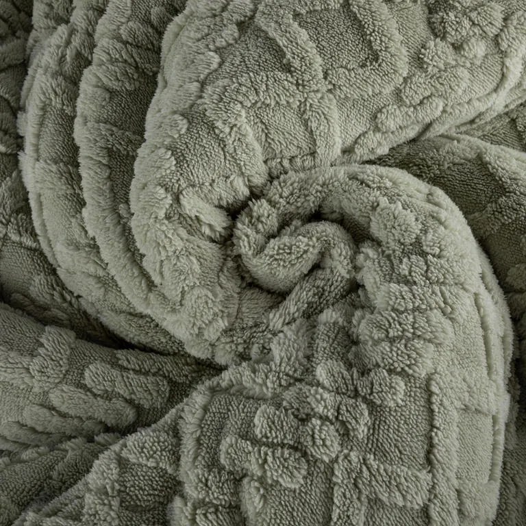 Set matlasat cu blăniță INVERNO verde
