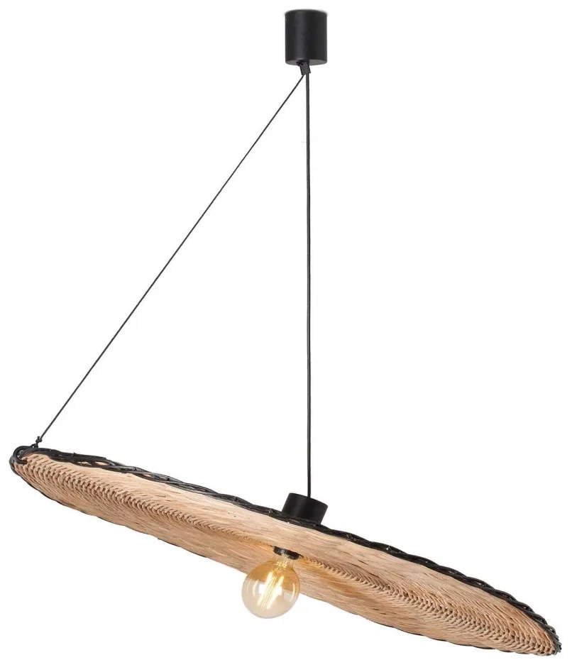 Lustra / Pendul suspendat design natural din ratan COSTAS 100cm
