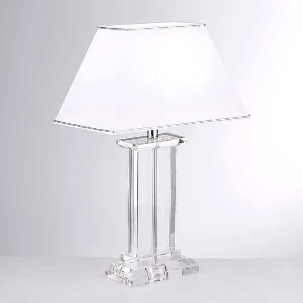 Orion LA 4-1202 - Lampă de cristal de masă VERONIQUE 1xE27/60W/230V alb/crom