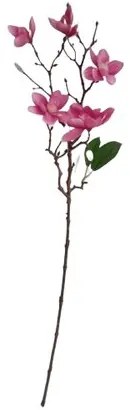 Ramură artificială Magnolie roz închis, 64 cm