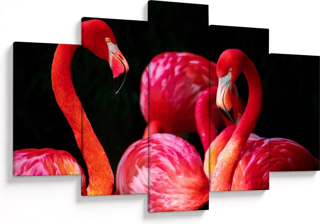 Tablou cu flamengo roșii (150x105 cm)