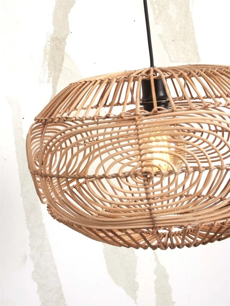 Lampadar eco din bambus cu ratan Madeira nat/48cm, nat