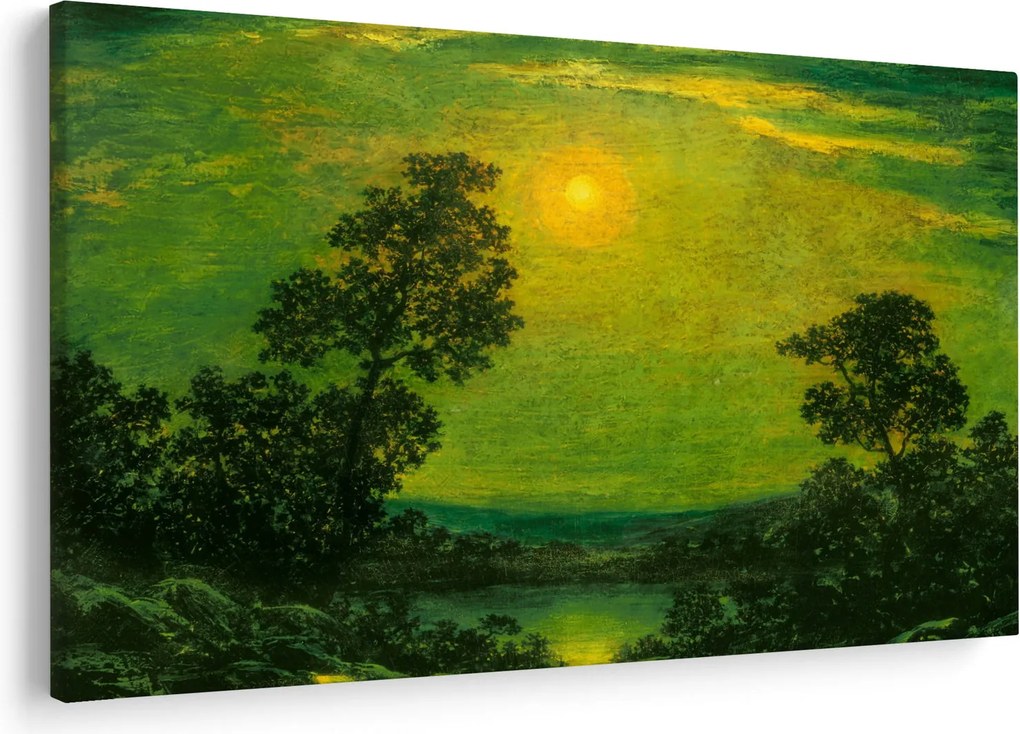 Tablou - Imitator of Ralph Albert Blakelock, Moonlight, reproducere (90x60 cm)