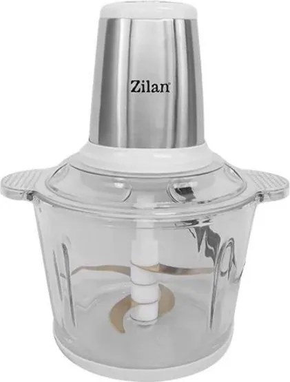 Tocator legume-fructe Zilan ZLN2733 din inox, Vas din sticla capacitate 3L, 2 trepte de viteza + pulse, Putere 500W