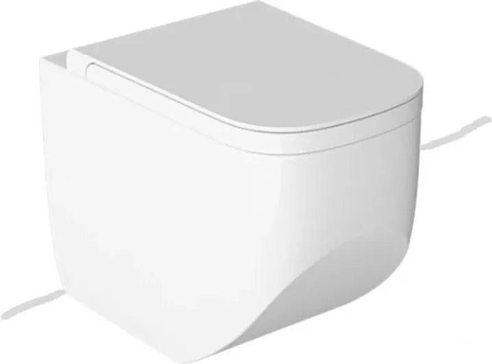 Vas wc stativ Back-to-Wall Hatria Next rimless alb