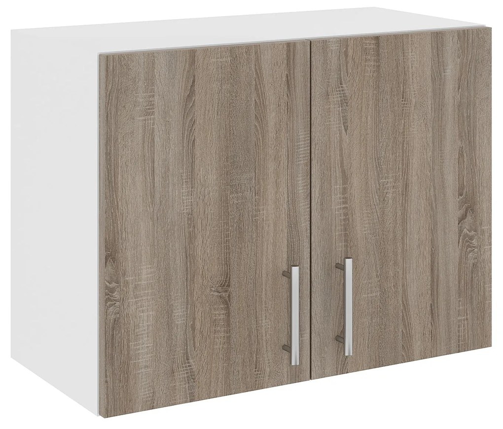 Corp Superior Hota Karo, Stejar Sonoma Inchis/Alb, 60 x 30 x 45 cm