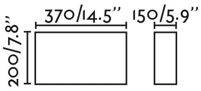Aplica de perete ambientala design natural OTTON R Horizontal in 2L