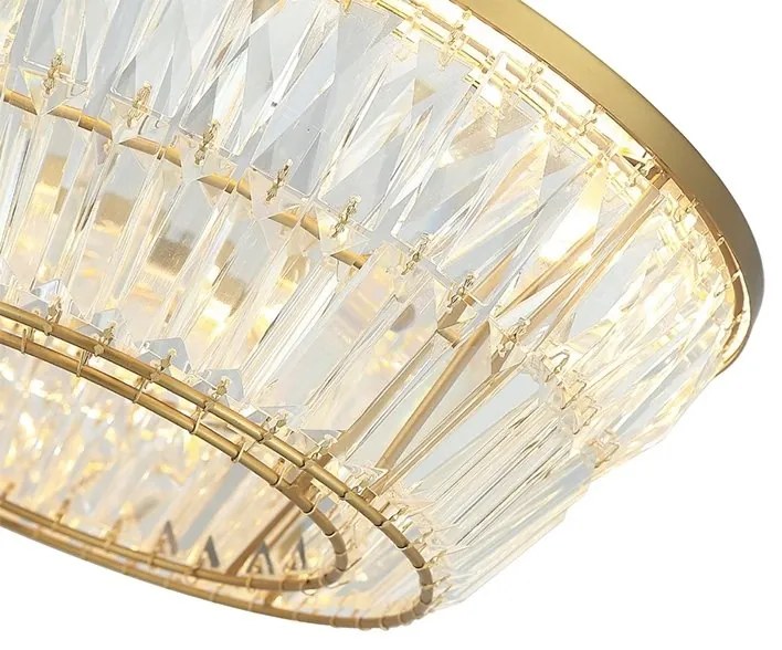 Lustra LED dimabila aplicata design elegant Luxury D-80cm
