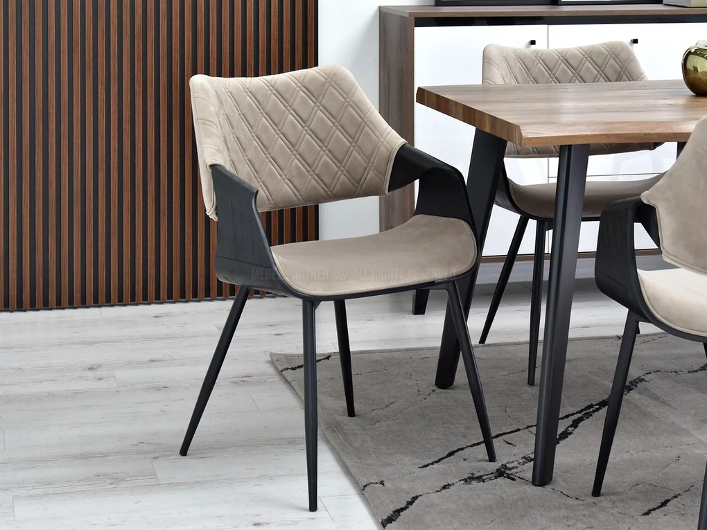 Scaun Rolf K (bej + negru). 1111248