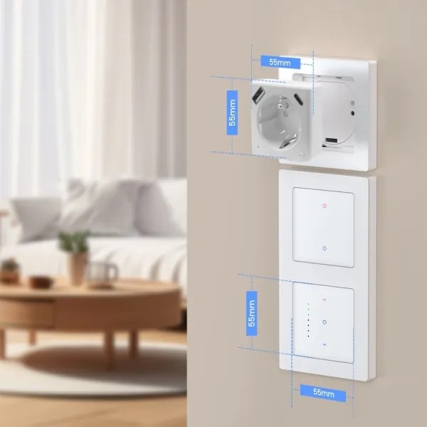 Immax NEO 07544L - Priză inteligentă tip E 16A/230V + 1xUSB-A+1xUSB-C PD 20W Wi-Fi