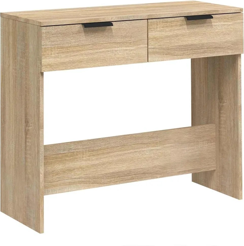 vidaXL Măsuță consolă, stejar sonoma, 90x36x75 cm, lemn prelucrat