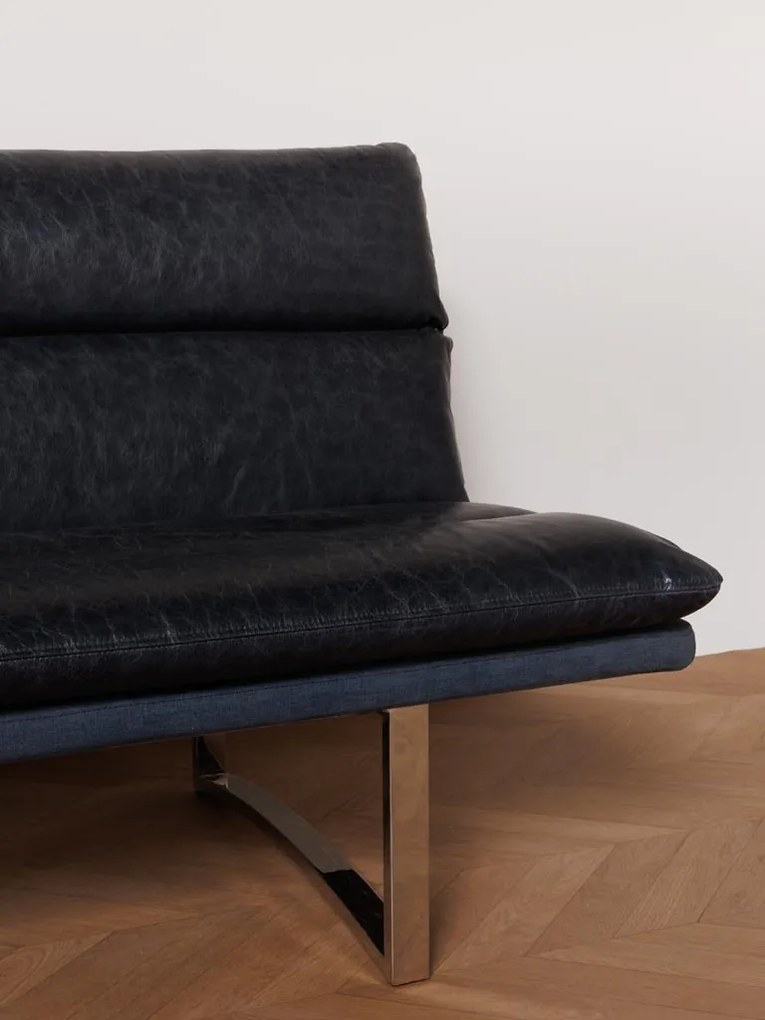Canapea premium, 3 locuri, piele naturala, Caspien