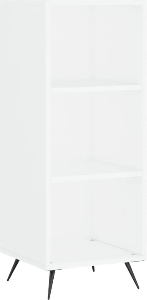 vidaXL Dulap cu rafturi, alb, 34,5x32,5x90 cm, lemn compozit