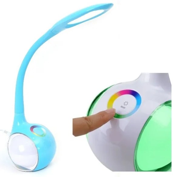 Lampă LED RGB dimabilă de masă LED/7W/230V albastru