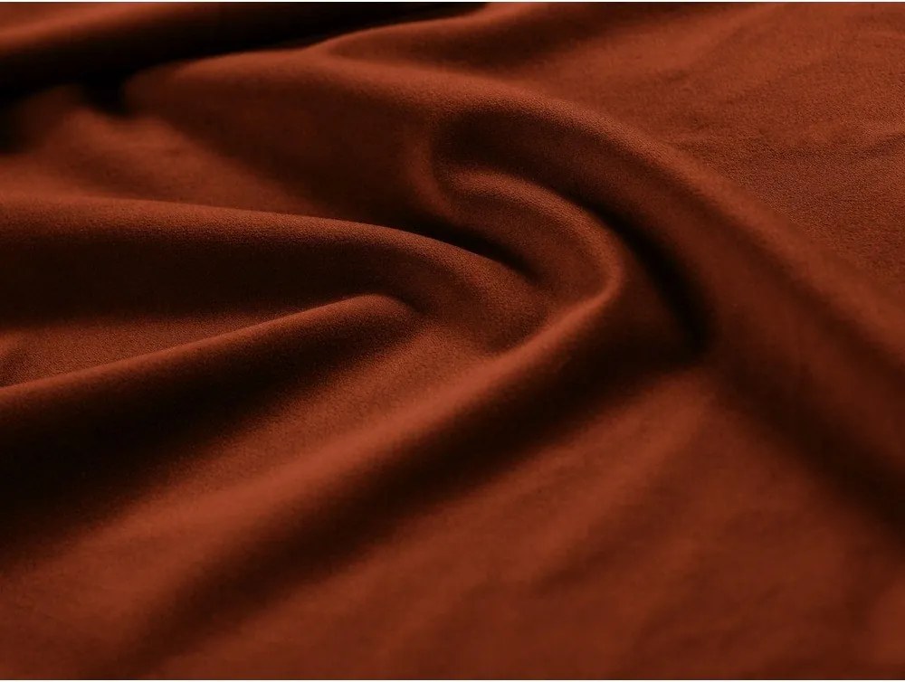 Canapea cărămizie cu tapițerie din catifea 204 cm Georgia – Micadoni