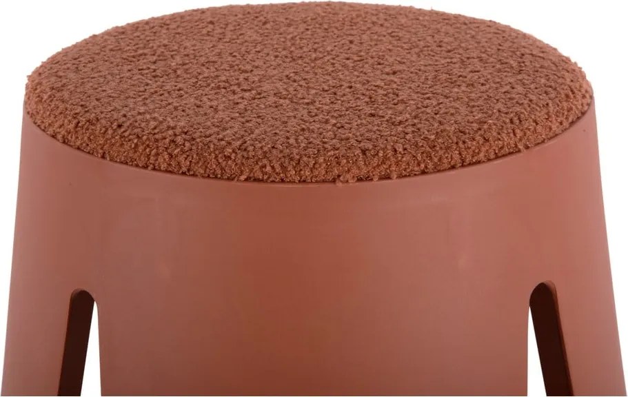 Scaun roșu deschis din plastic Savor – Leitmotiv