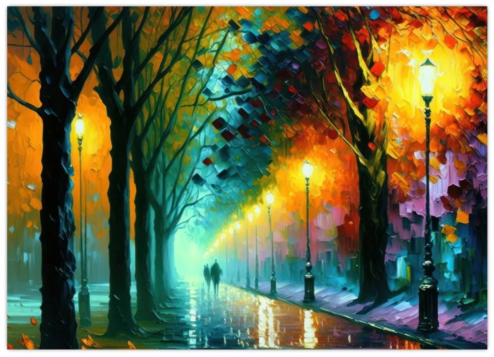 Tablou - Plimbare de noapte (70x50 cm)