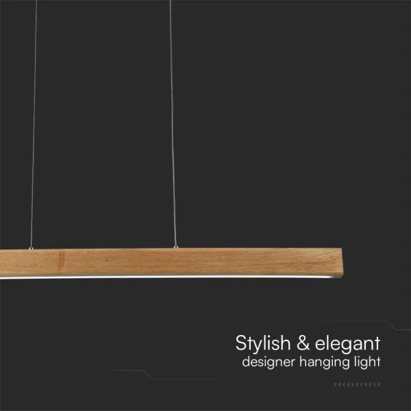 Lustră LED pe cablu LED/12W/230V 4000K maro