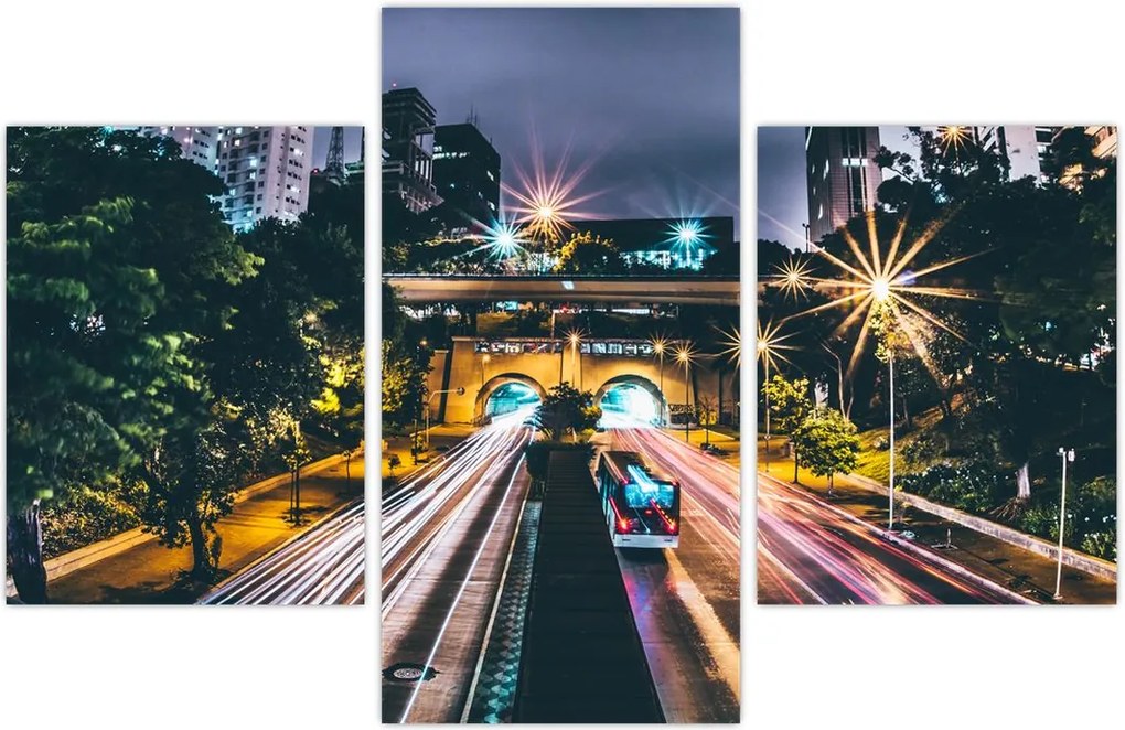 Tablou - Oraș de noapte (90x60 cm)