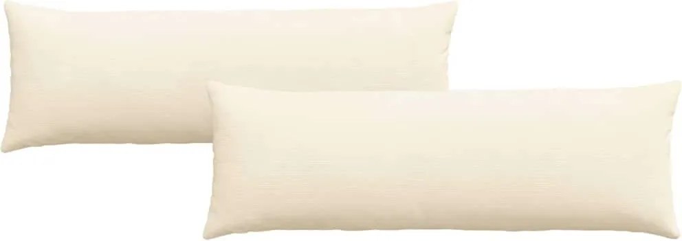 vidaXL Perne pentru canapea 2 pcs Crem 120 x 40 cm