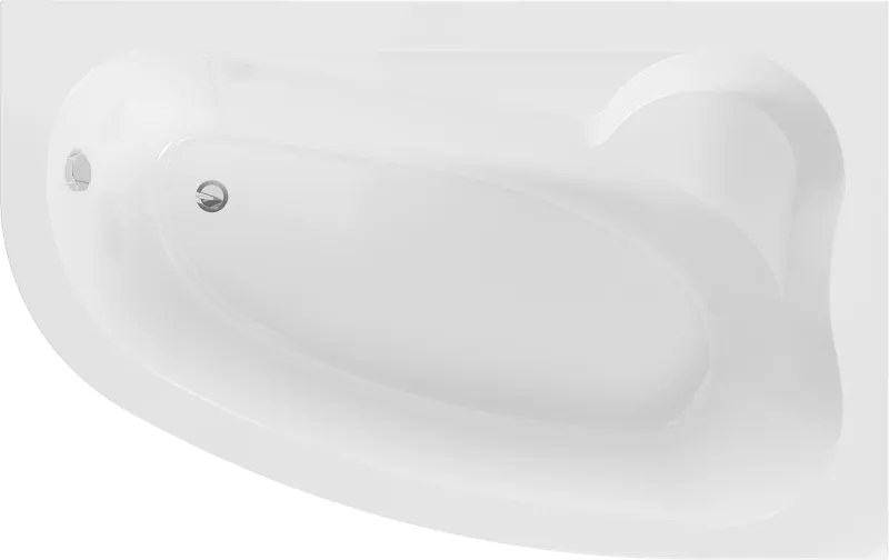 Mexen Westa cadă de colț dreapta 160 x 100 cm, albă - 560116010002