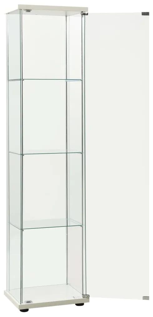 Dulap depozitare, alb, sticla securizata Alb, 42.5 x 36.5 x 163 cm, 1