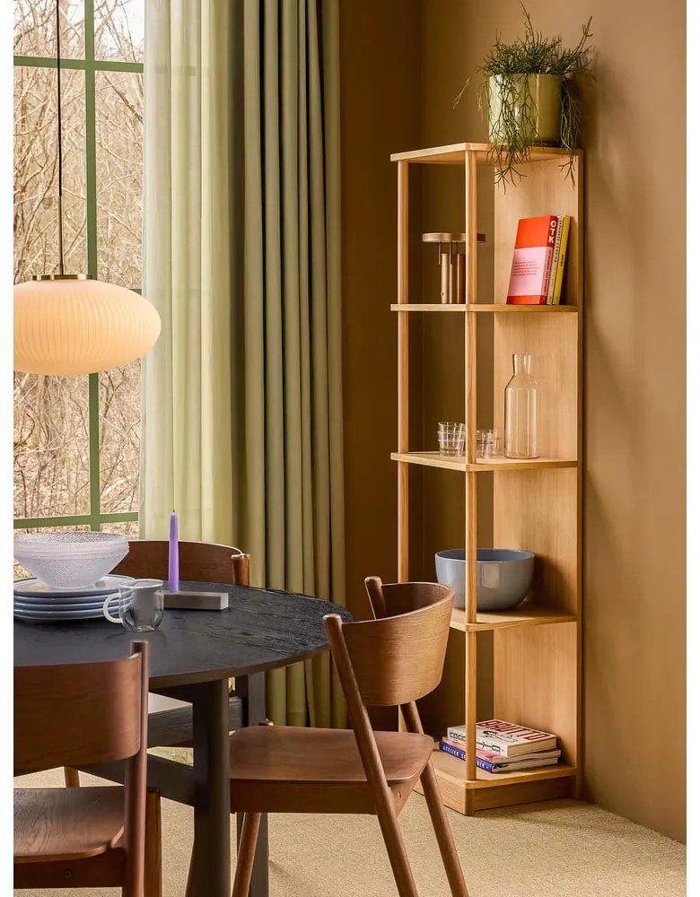 Masă de dining neagră rotundă ø 120 cm Fjord – Hübsch