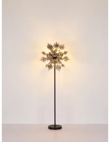 Lampadar Globo 15633SS UDO 6xE14/25W/230V negru/fumuriu