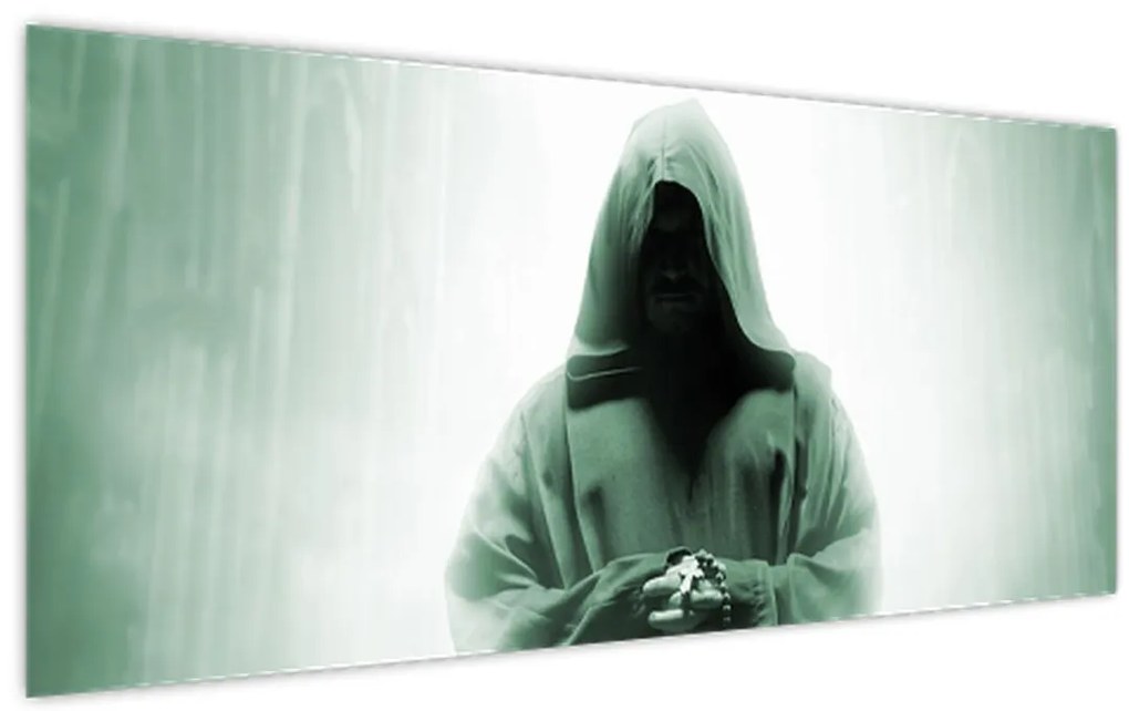 Tablou - Călugăr în întuneric (120x50 cm)