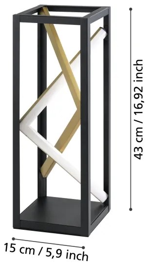 Lampă LED dimabilă de masă Eglo 390418 PENELA LED/21W/230V 2700-6500K + telecomandă