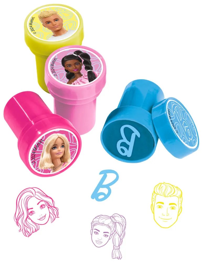 Barbie Malibu set de ștampile 12 bucăți