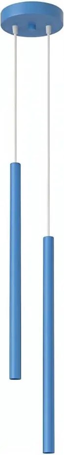 Sollux SL.2150 - Lustru suspendat pe cablu PASTELO 2xG9/8W/230V albastru