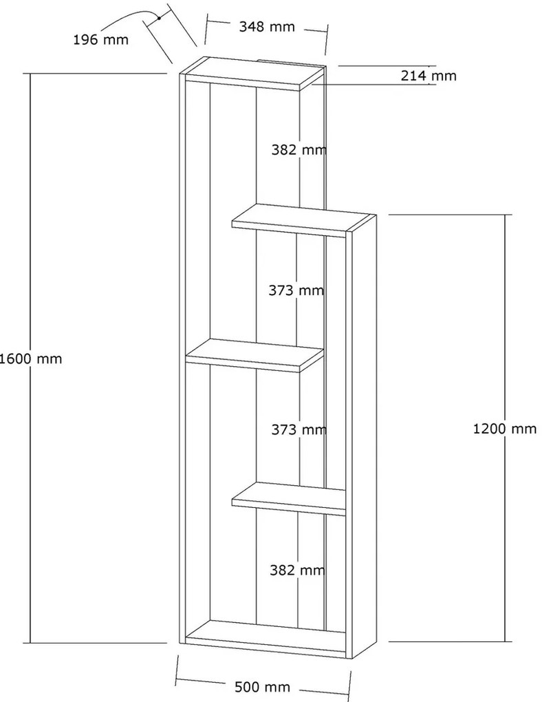 Bibliotecă Wand White