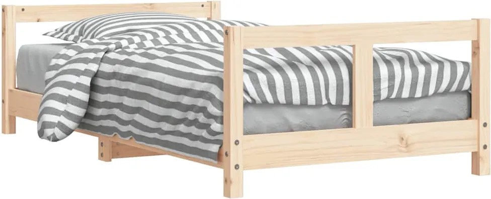 vidaXL Cadru de pat pentru copii, 80x160 cm, lemn masiv de pin