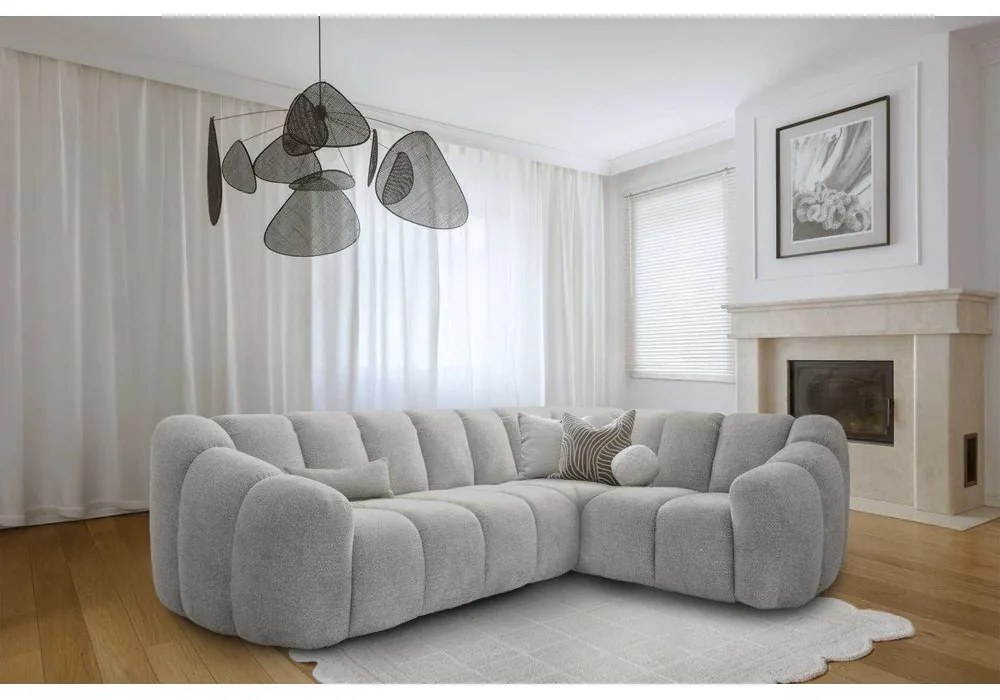 Colțar gri deschis (cu colț pe partea dreaptă/în formă de ”L”) Shell – Miuform