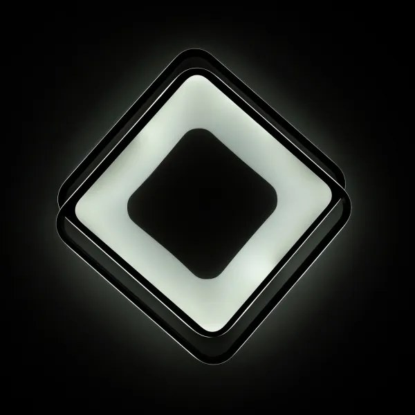 BRILAGI - plafonieră LED dimmabilă FLARE LED/102W/230V 50x50 cm neagră + telecomandă
