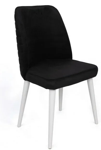 Set de scaune de sufragerie Tutku Black and White,2 buc.
