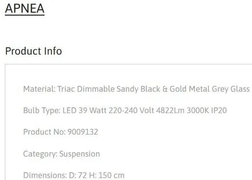 Lustra LED suspendata design modern APNEA D-72cm
