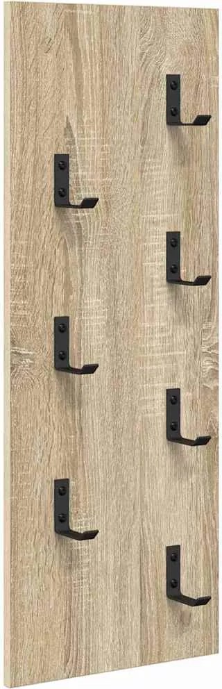 vidaXL Răcător de paltoane montat pe perete Pe perete Stejar Sonoma