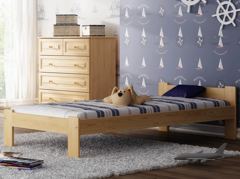 Pat din lemn Celinka 90x200 PIN cu cadru