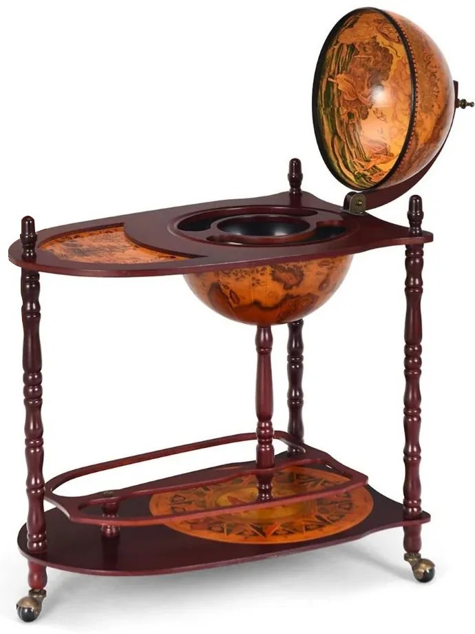 Rack de vin rotund în formă de glob