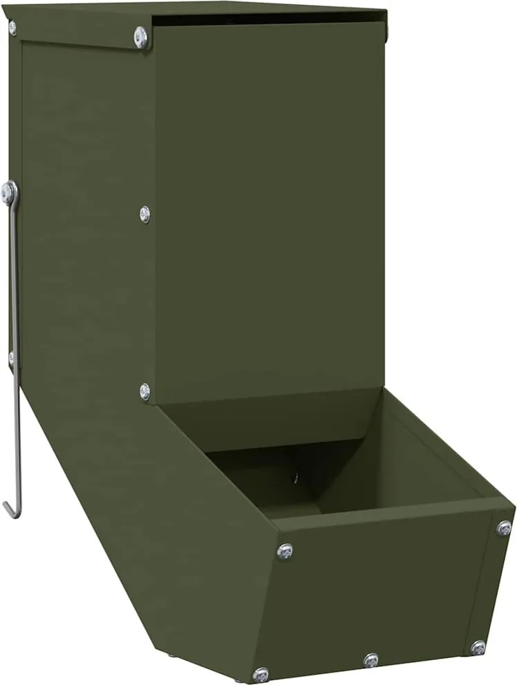 vidaXL Urmărire pentru iepuri Verde măsliniu 12,5 x 26 x 28,5 cm