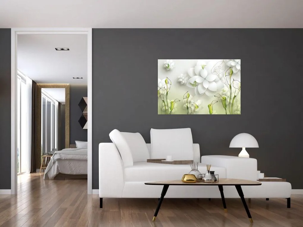 Tablou cu flori (90x60 cm)