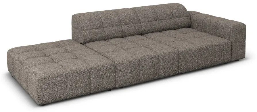 Canapea 3 locuri deschisa pe o parte Chicago chenille L262 cm