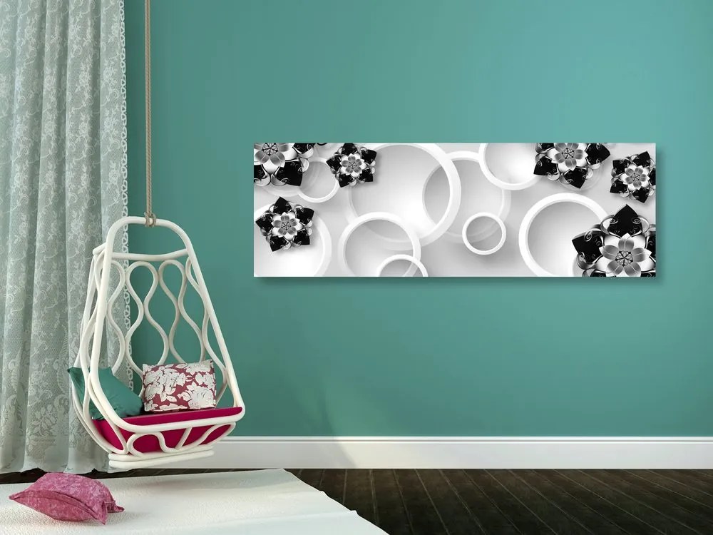 Tablou bijuterii în design alb-negru
