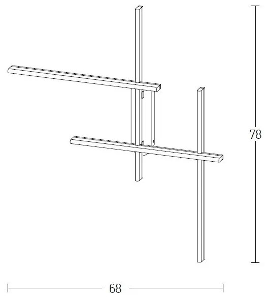 Aplica de perete LED design liniar ambiental Wall Lamp