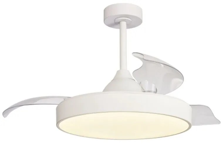 Lustra LED CCT cu ventilator si telecomanda ALASKA alb MA-8752